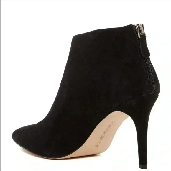 Enzo Angiolini Ruthely Black Suede Pointy Toe Boots Booties Sz 7.5 - Picture 2 of 9